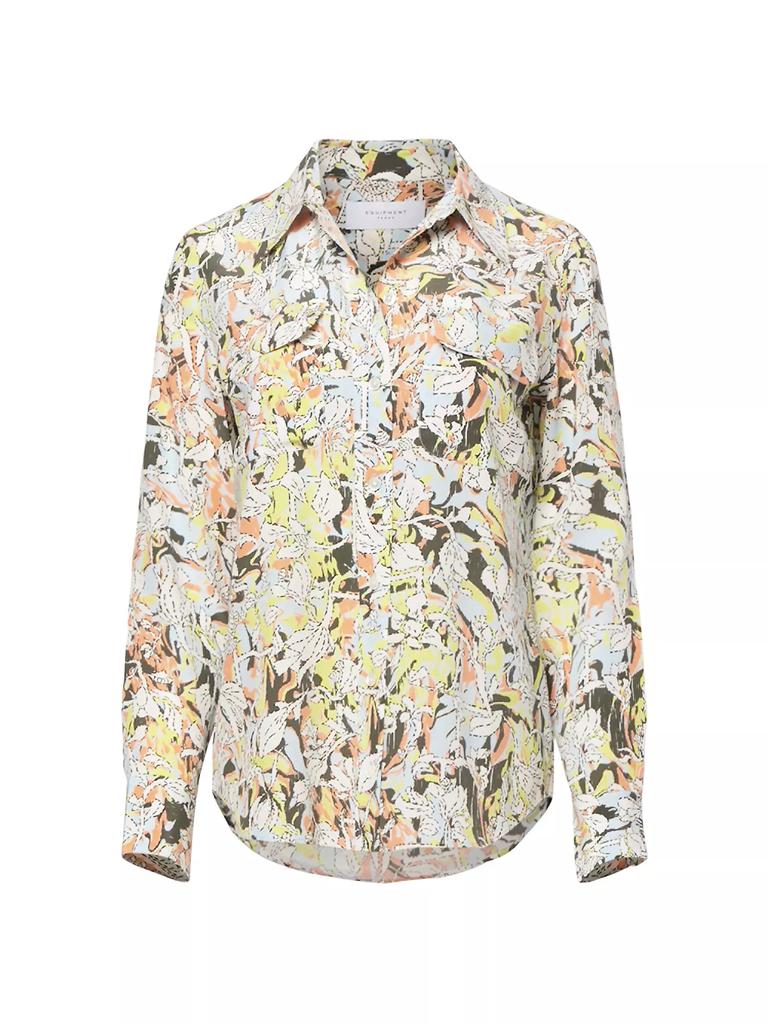 Equipment Slim Floral Silk Button-Front Shirt