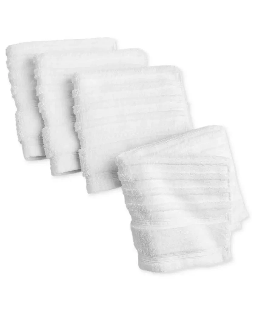 Martha Stewart Martha Stewart Quick Dry Cotton Solid 4-Pc. Washcloth Set, 13" x 13", Exclusively at Macy’s 1