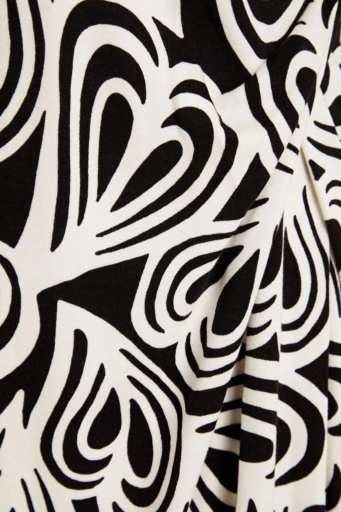 DIANE VON FURSTENBERG Bogna wrap-effect printed Lyocell and wool-blend jersey dress 4