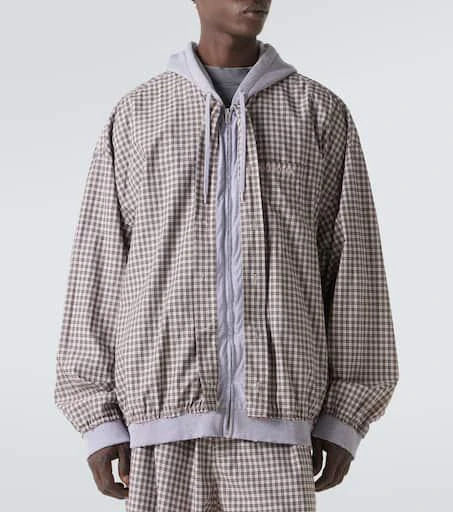 Balenciaga Checked cotton poplin jacket 3