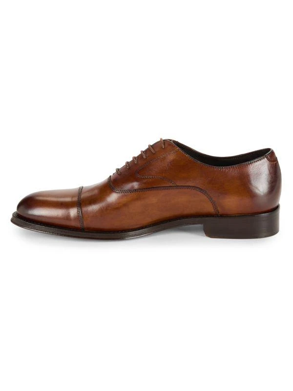 Saks Fifth Avenue Cap Toe Leather Oxford Shoes 4