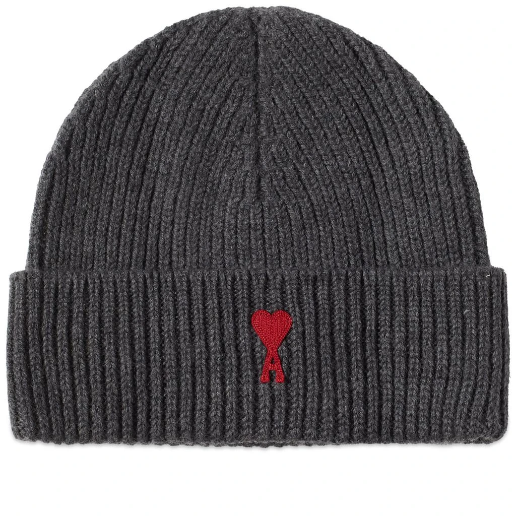 AMI AMI Paris A Heart Logo Beanie 1