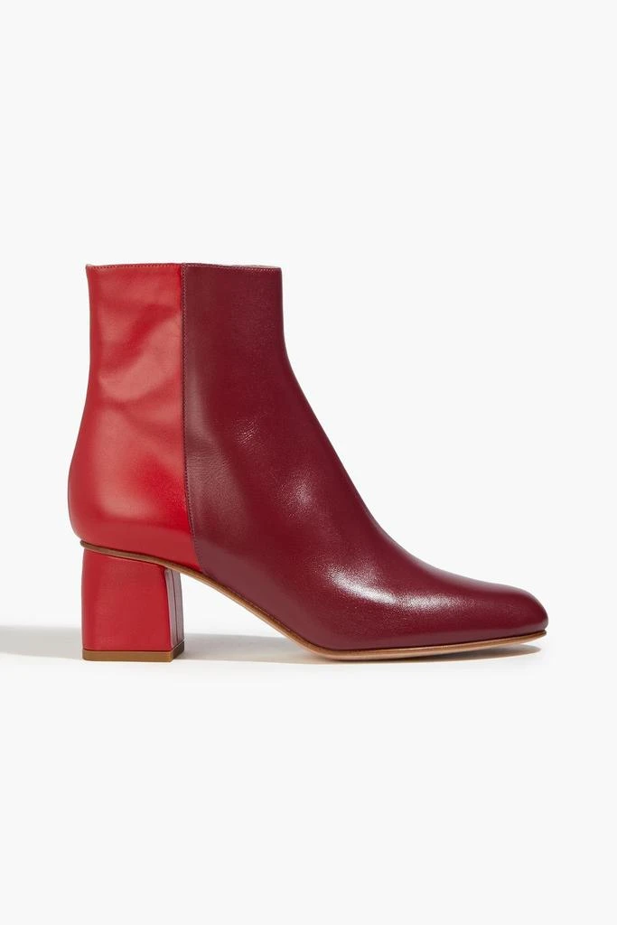 RED Valentino Two-tone leather ankle boots 1