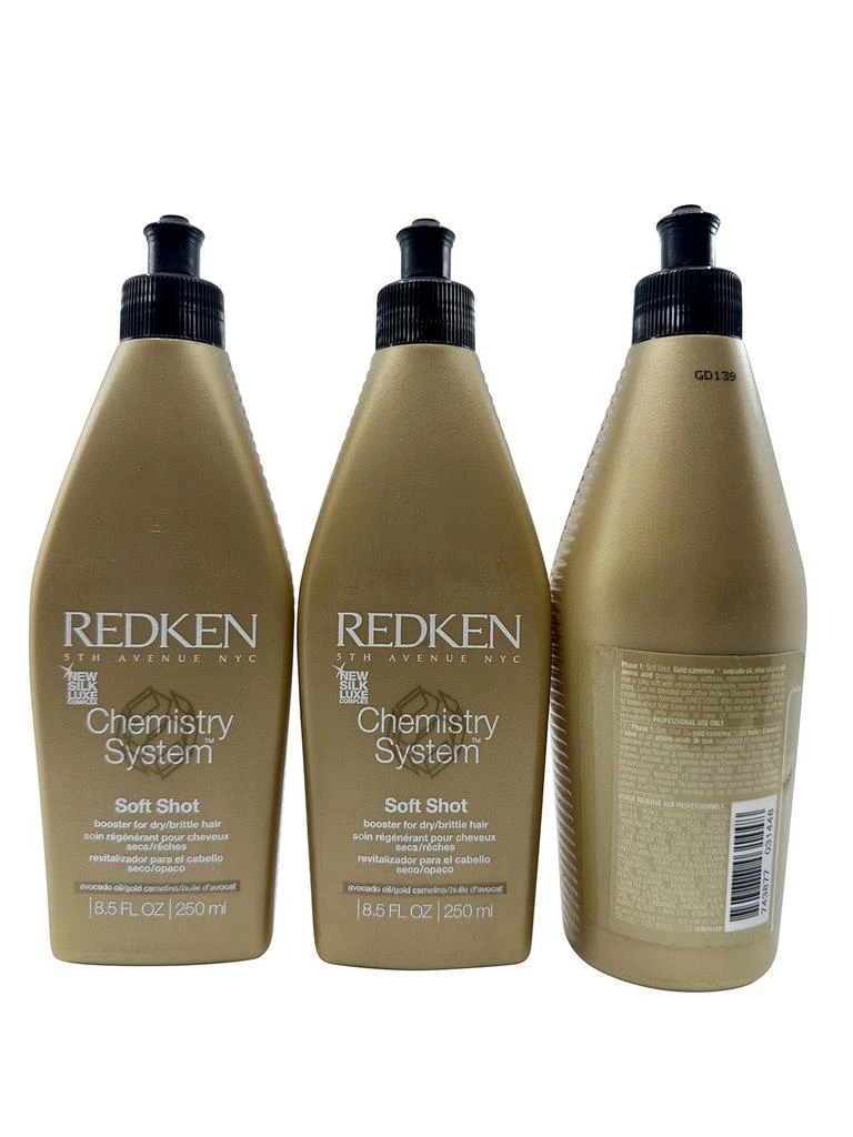 Redken Chemistry System Soft Shot Booster for Dry & Brittle Hair 8.5 OZ Set of 3 3