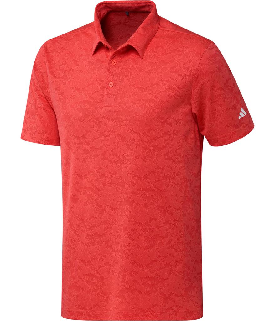adidas Golf Textured Jacquard Golf Polo Shirt