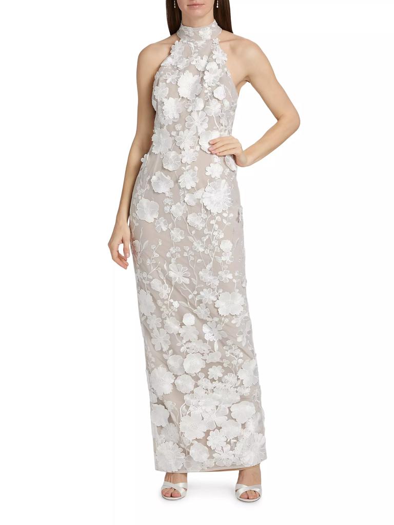 BRONX AND BANCO Jasmine Halterneck Gown