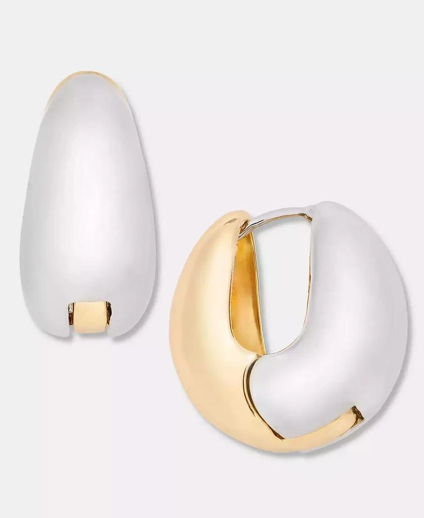 On 34th Two-Tone Small Hoop Earrings, 0.9", Macy
s Exclusive