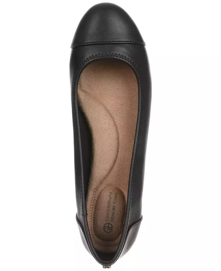 Giani Bernini Women's Taylee Memory Foam Cap Toe Ballet Flats, Created for Macy's 4