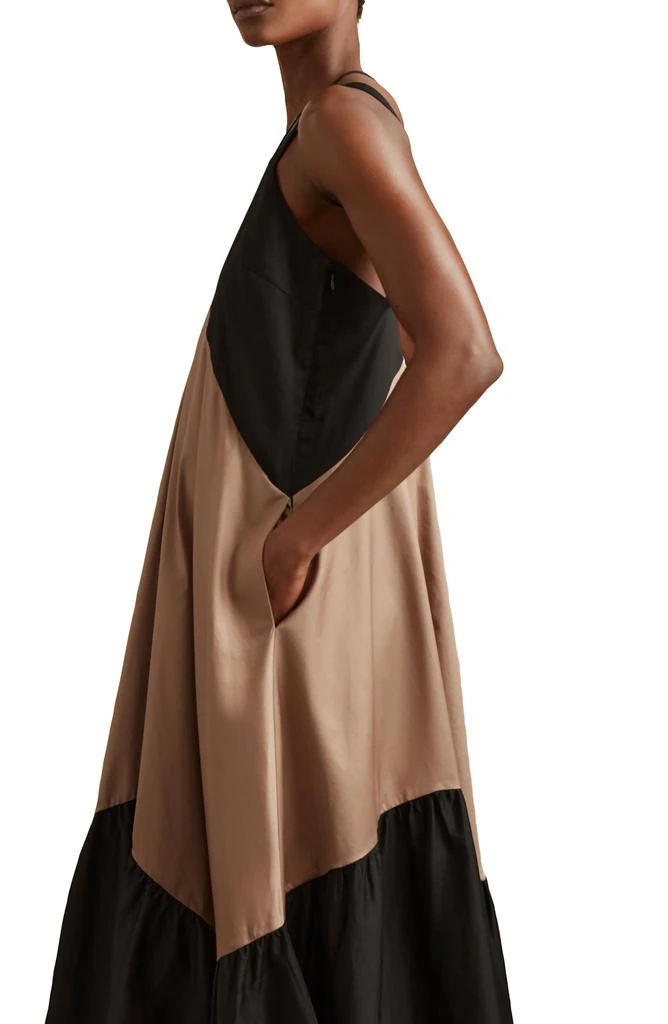REISS Natalia Colorblock Cotton Maxi Dress 3