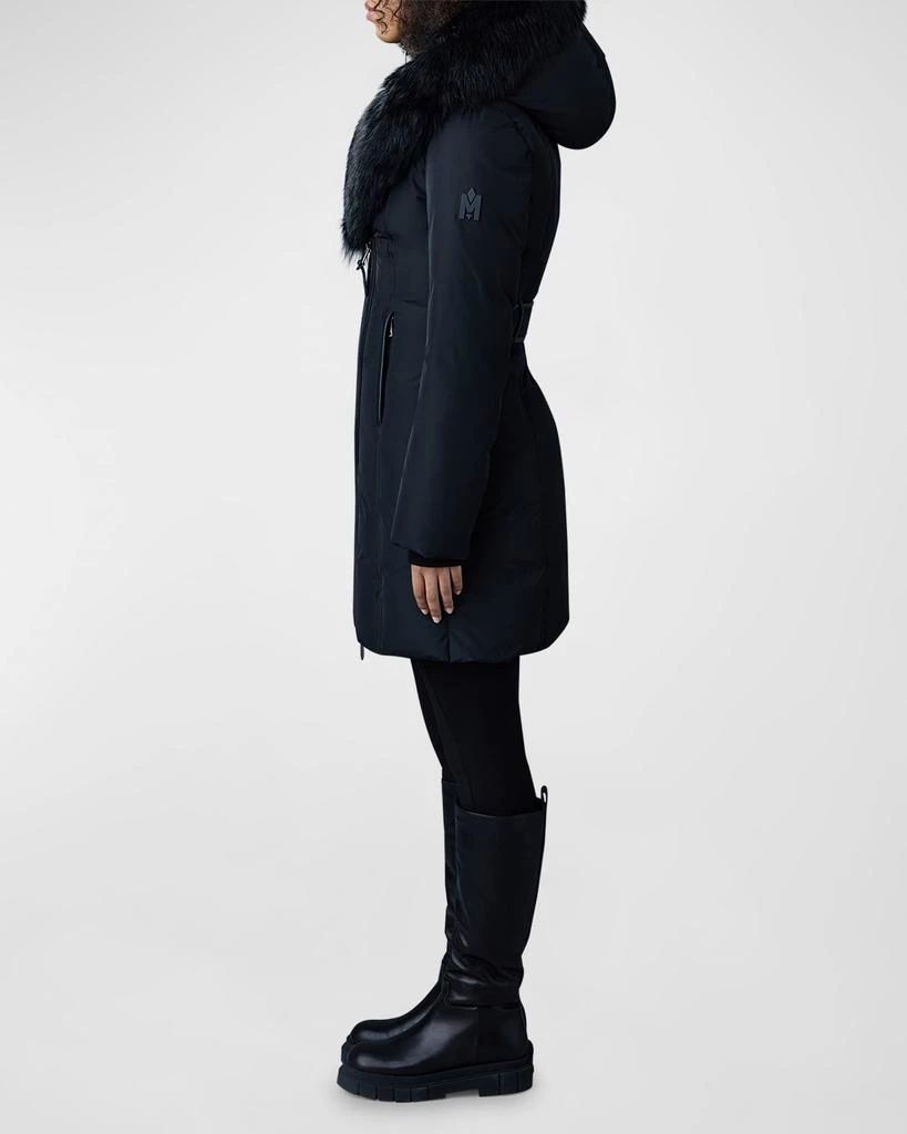 Mackage Kay Layered Parka Coat w/ Shearling Trim 5