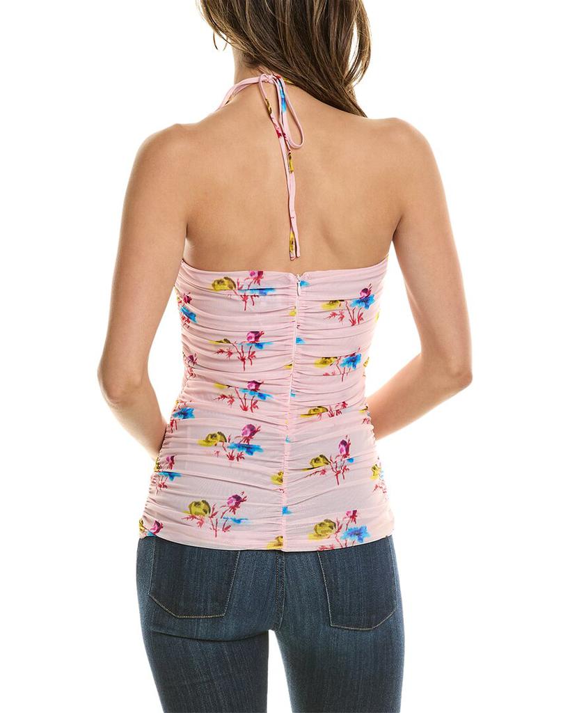 Ganni Printed Mesh Top