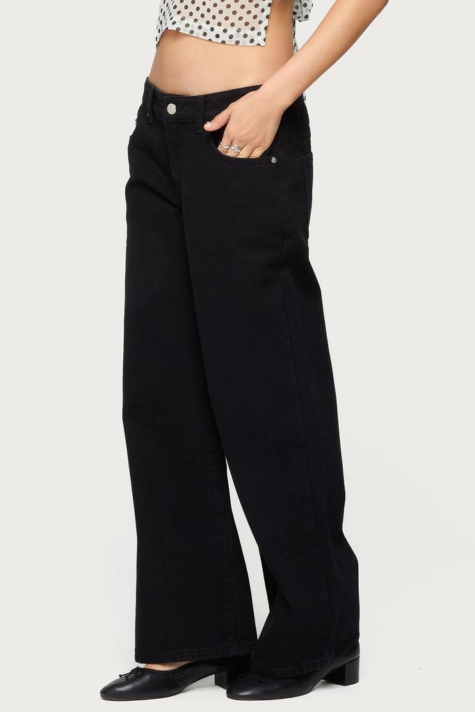Edikted Edikted Petite Daytime Low Rise Jeans