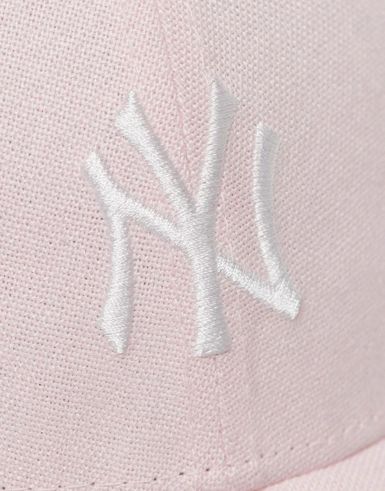New Era New Era NY Yankees linen 9forty cap in pink 2