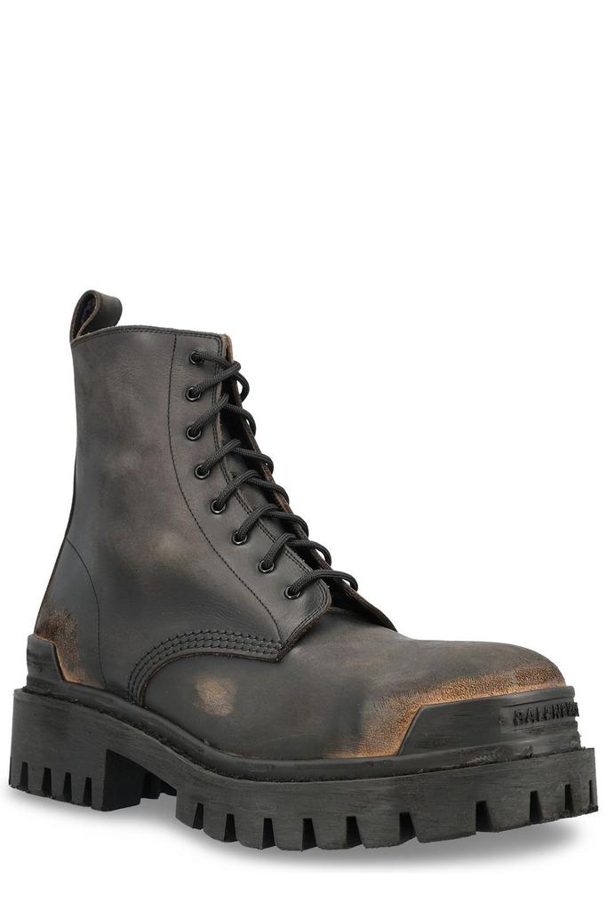 個人装備 BALENCIAGA STRIKE COMBAT BOOTS Men's Combat Strike Boot in Black | Balenciaga US