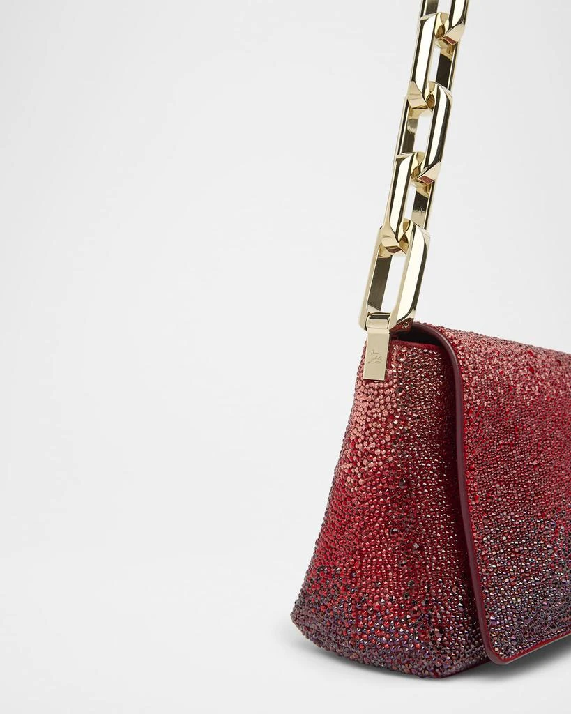 Christian Louboutin Degra Asymmetric Ombre Strass Clutch Bag 4