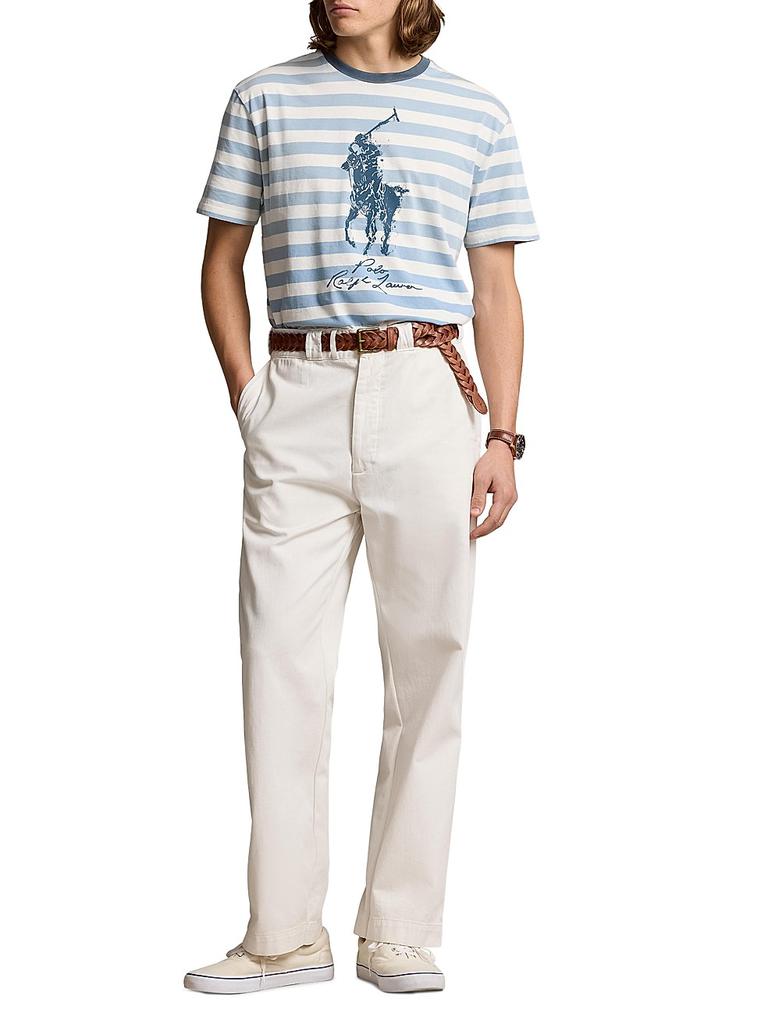 Ralph Lauren Striped Logo Cotton T-Shirt - T-Shirts