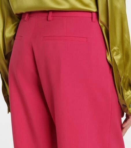 Dries Van Noten Wool and mohair twill straight pants 6