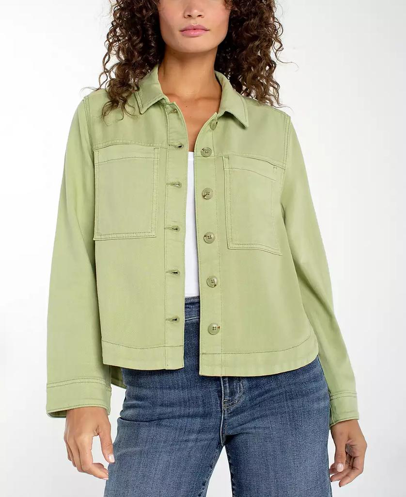 AURALEE Green Merino Mouton Shearling Shirt Jacket - Jackets