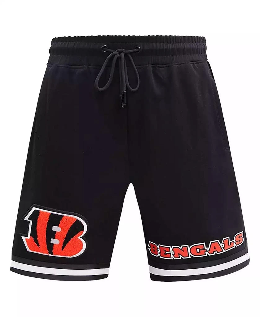 Pro Standard Men's Black Cincinnati Bengals Classic Chenille Shorts 3