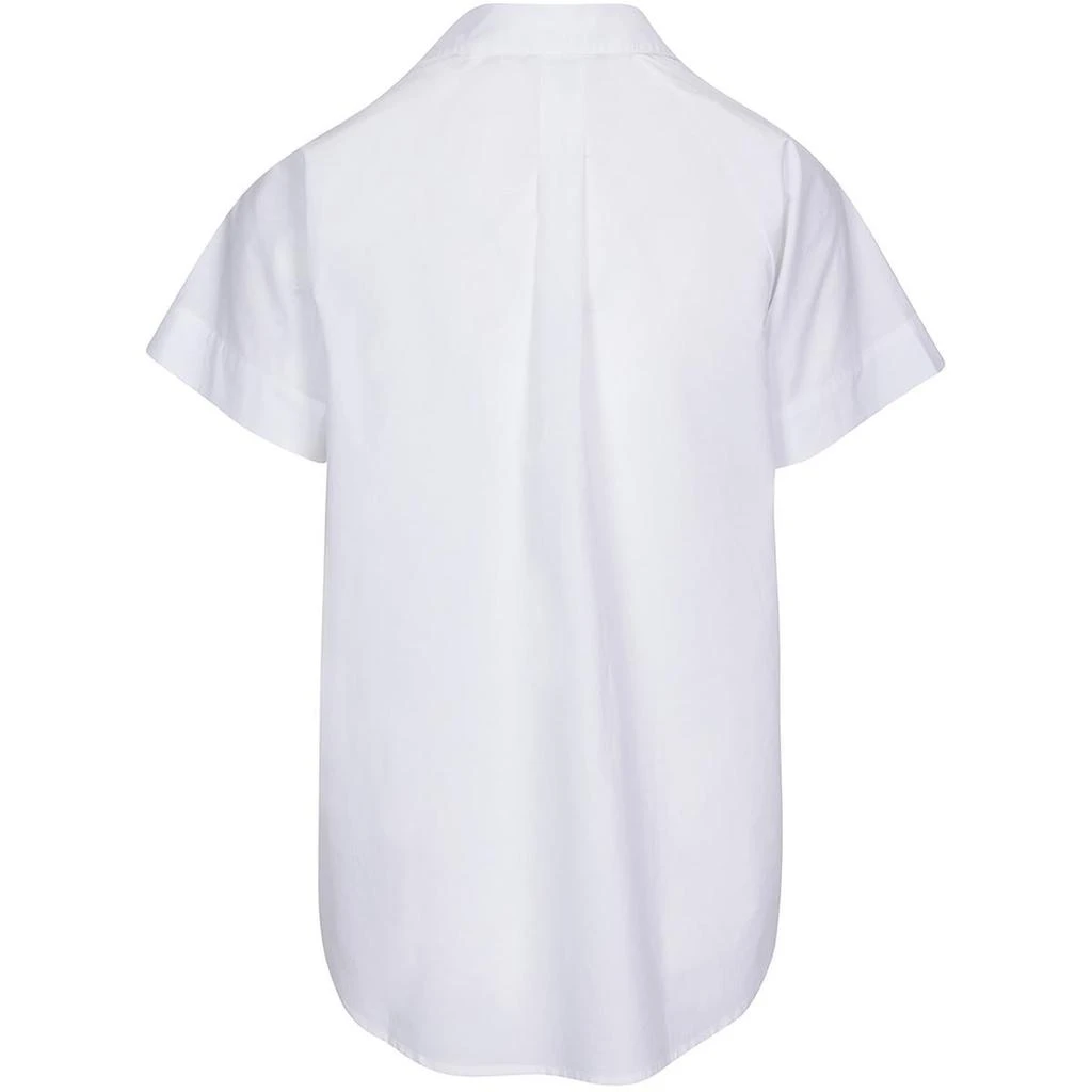 7 For All Mankind Womens Collar Poplin Button-Down Top 2