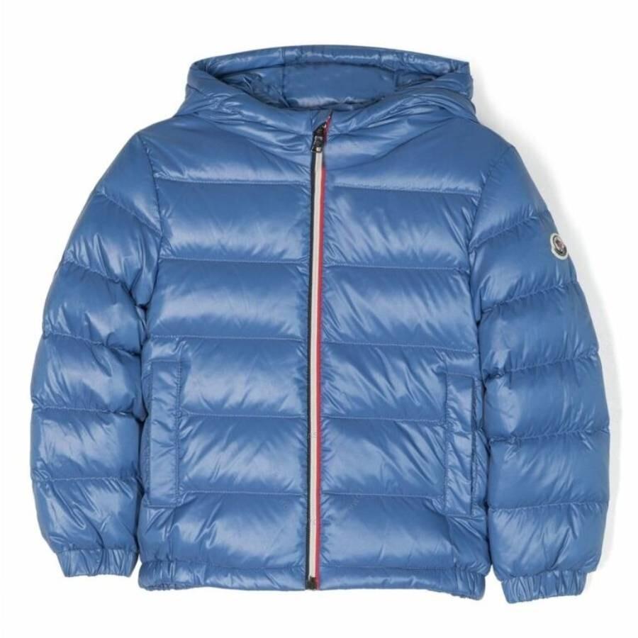 Moncler Boys Logo-Patch Hooded Jacket