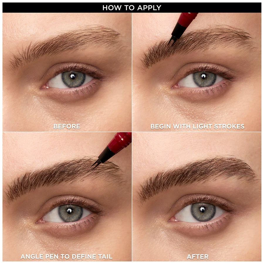 L
Oreal Paris Faux Brow, Hair-Like Brow Filling Pen, Double-Brush Tip 11