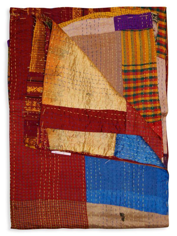 TAJ HOTEL Kantha Silk Blend Throw