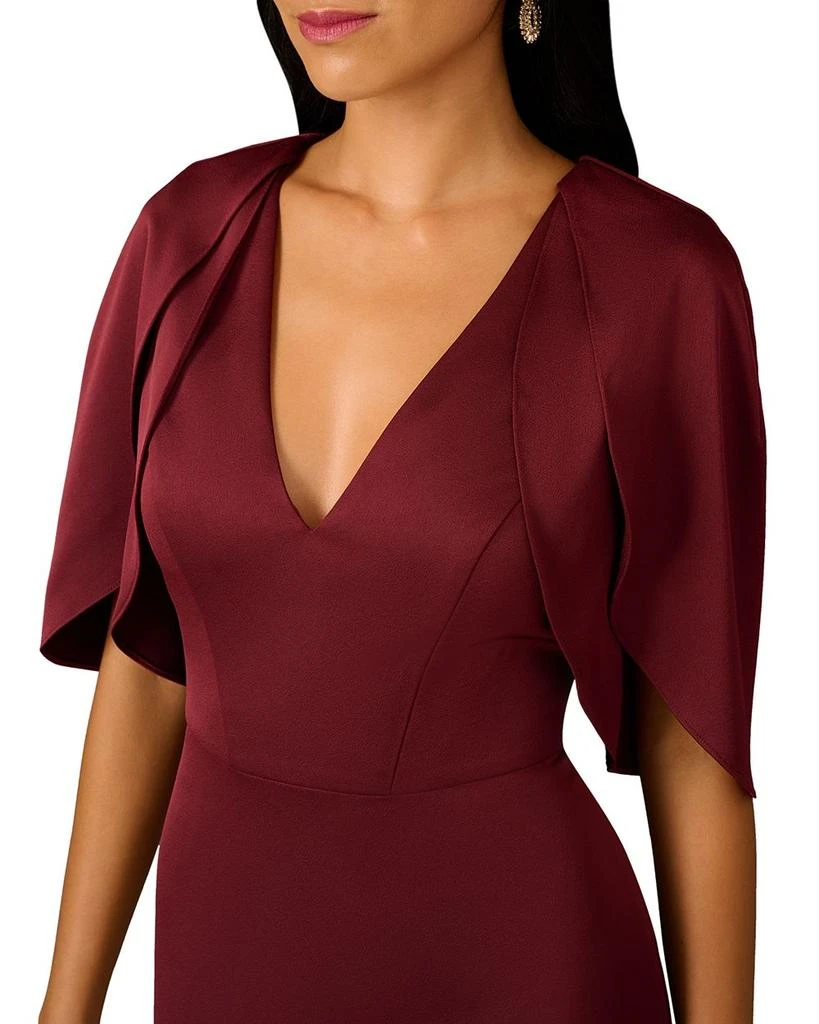 Aidan Mattox Liv Foster Satin Tulip Sleeve Gown 4