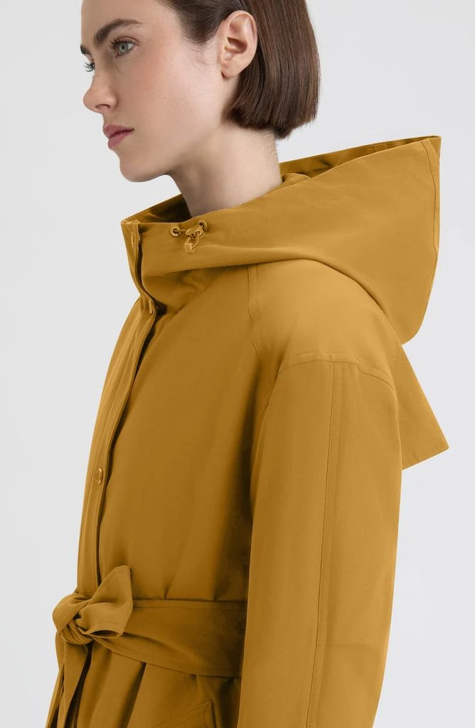 Hunter Violet Hooded Long Trench Coat 6