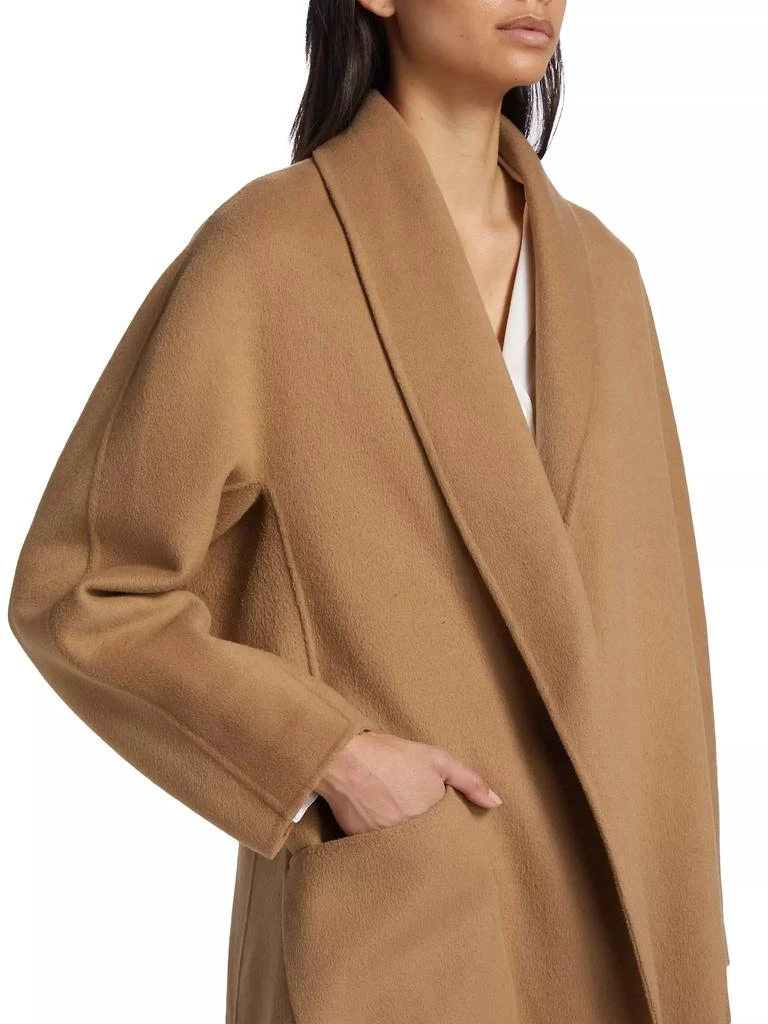 Lamarque Thara Open-Front Wool-Blend Coat 6
