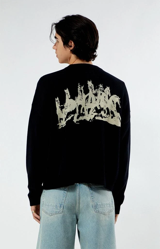 PacSun Horses Cropped Sweater 3