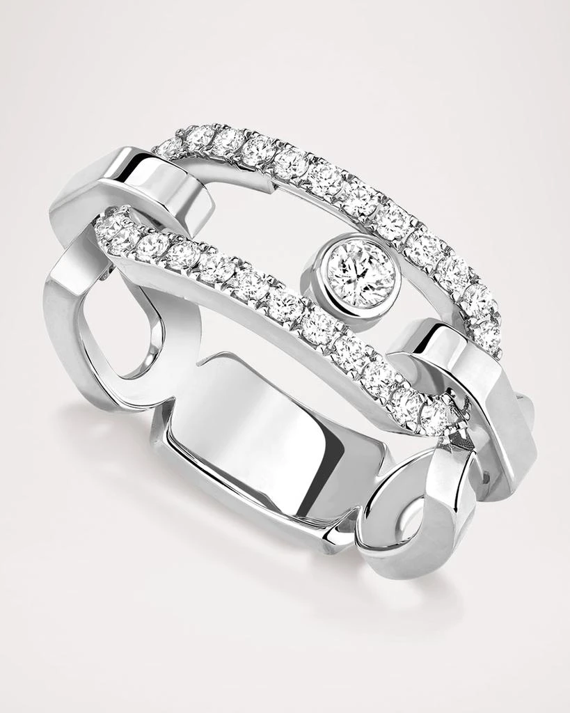 Messika MOVE LINK 18K WHITE GOLD DIAMOND RING 1