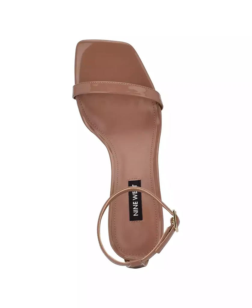 Nine West Women's Ripe Square Toe Kitten Heel Dress Sandals 4