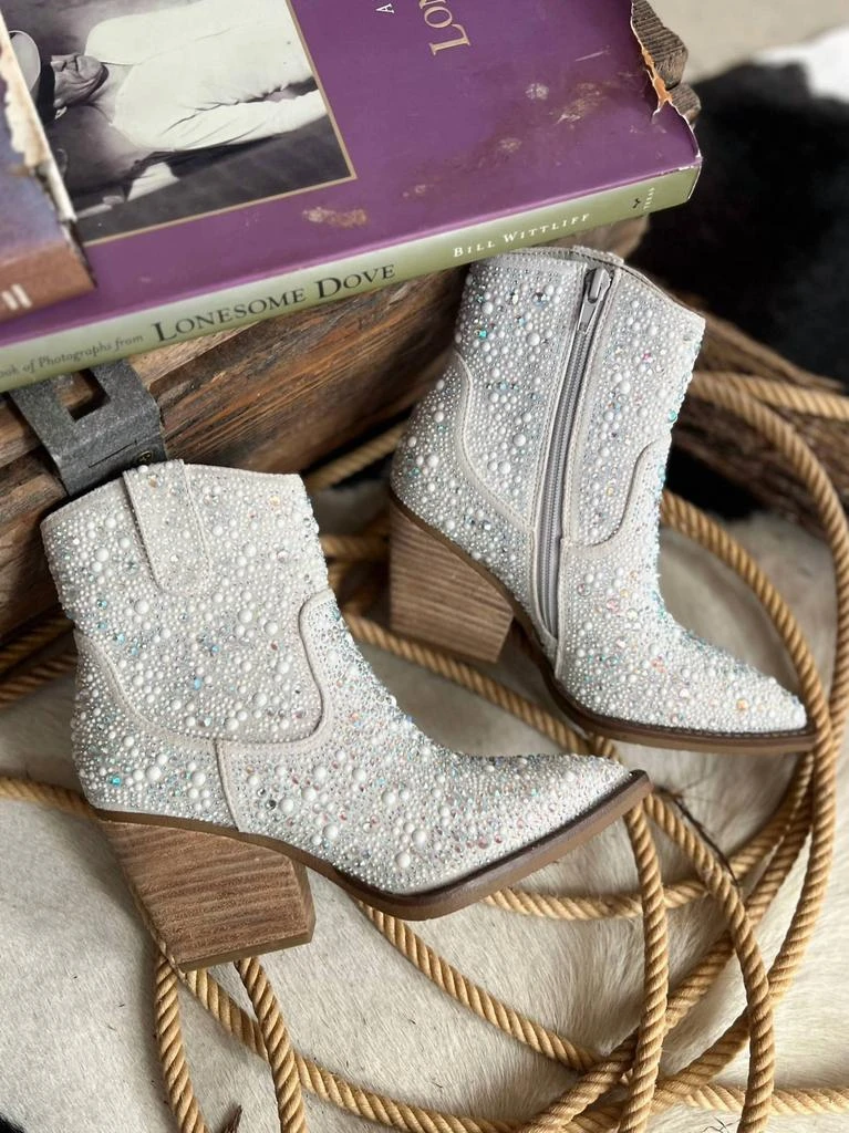 Very G Very G - Women's Rhinestone Booties 2