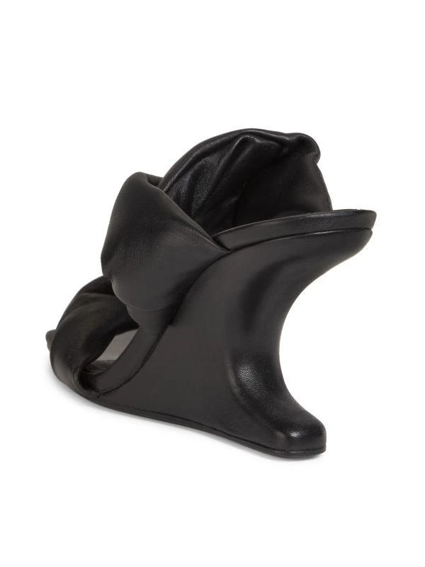 Rick Owens Cantilever 110MM Twisted Leather Sandals 3