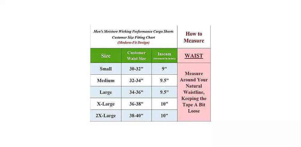 Galaxy By Harvic Men's Moisture Wicking Performance Quick Dry Cargo Shorts-3 Pack 6