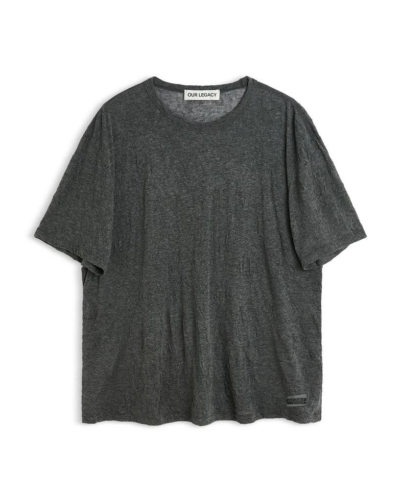 Our Legacy New Box Anthracite Crinkle Tee 1