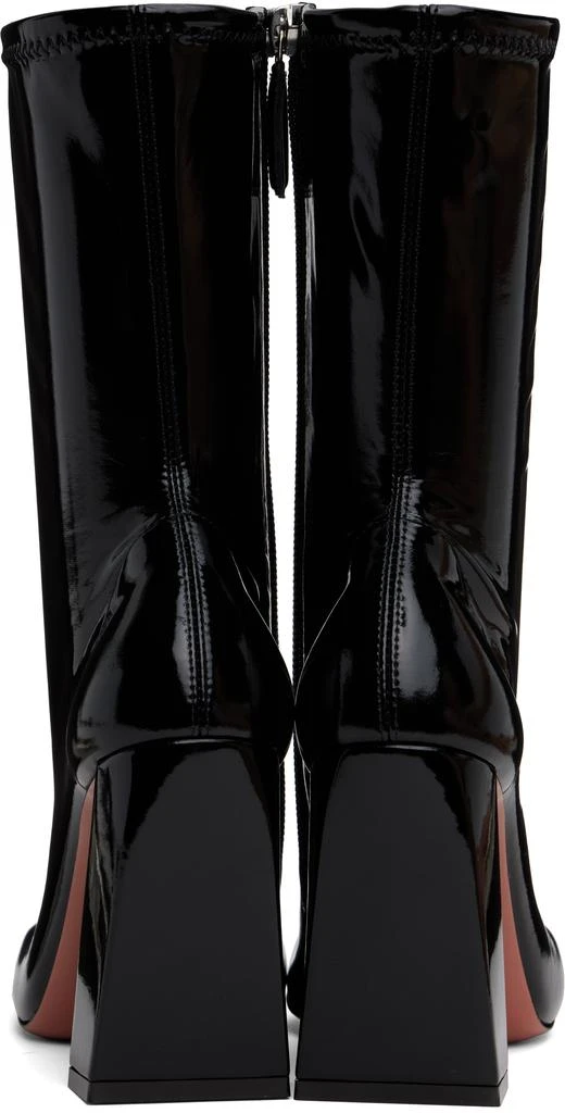 Amina Muaddi Black Marine Stretch Boots 2