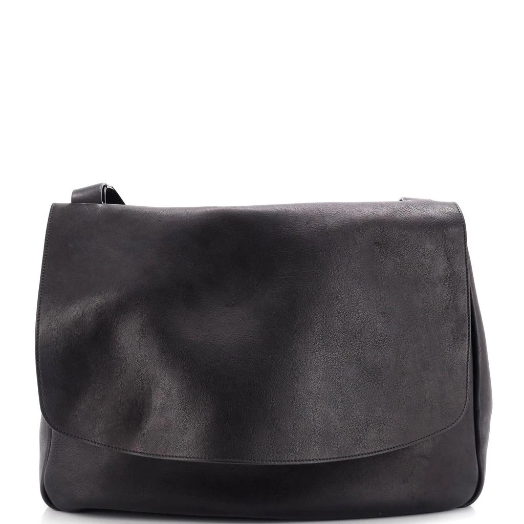 The Row Mail Bag Leather Large 1