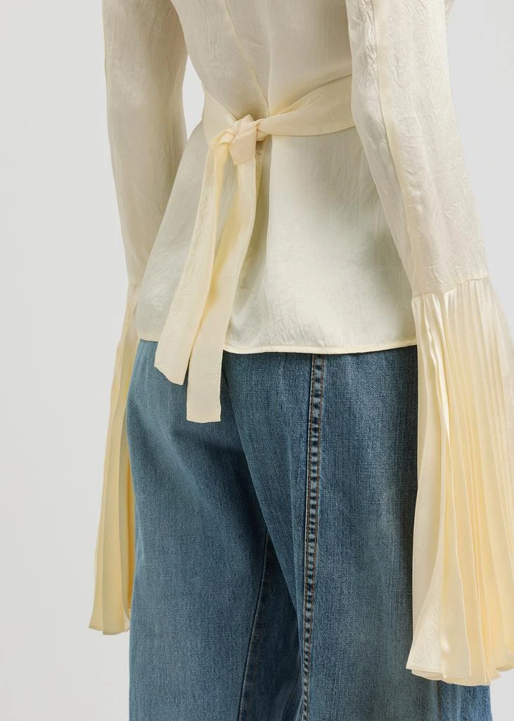 A.W.A.K.E MODE Crinkle-effect satin shirt 5