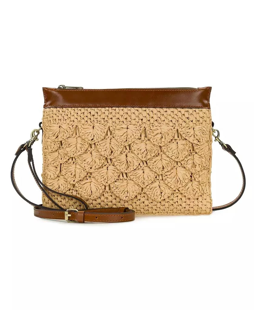 Patricia Nash Scalloped Raffia Small Yvette Clutch Crossbody Bag