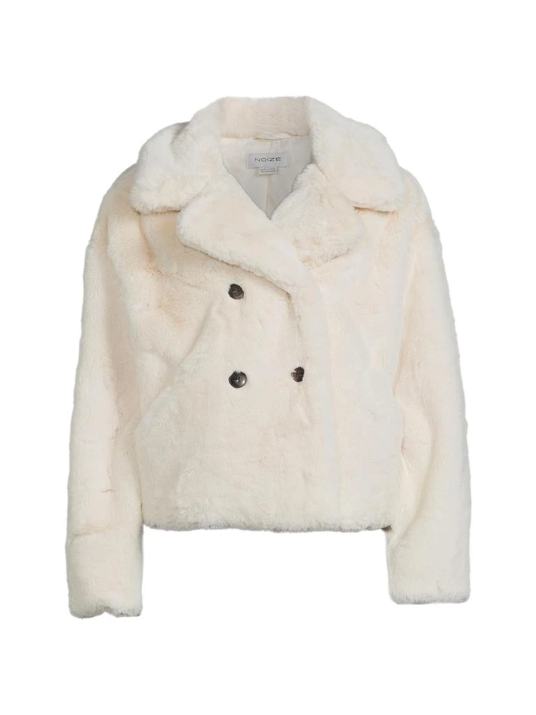 NOIZE Loretta Faux Fur Peacoat 3