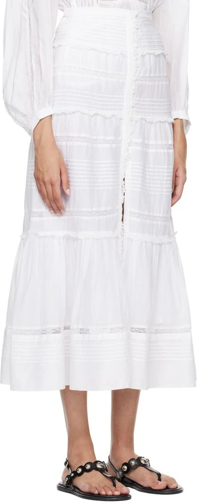 Isabel Marant White Gihane Maxi Skirt 2