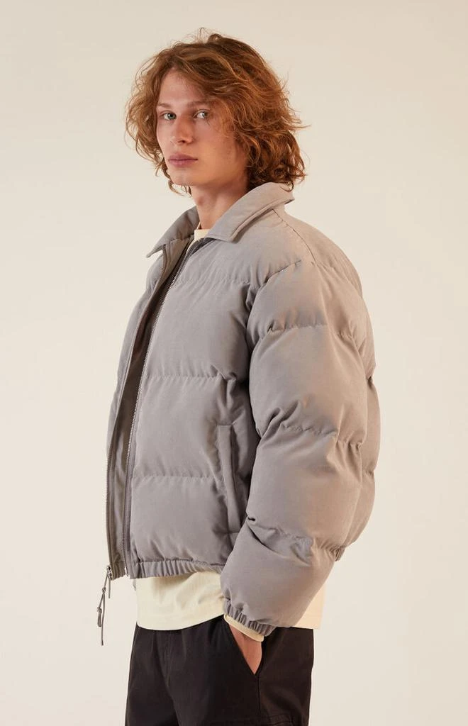 PacSun Gray Coaches Puffer Jacket 2