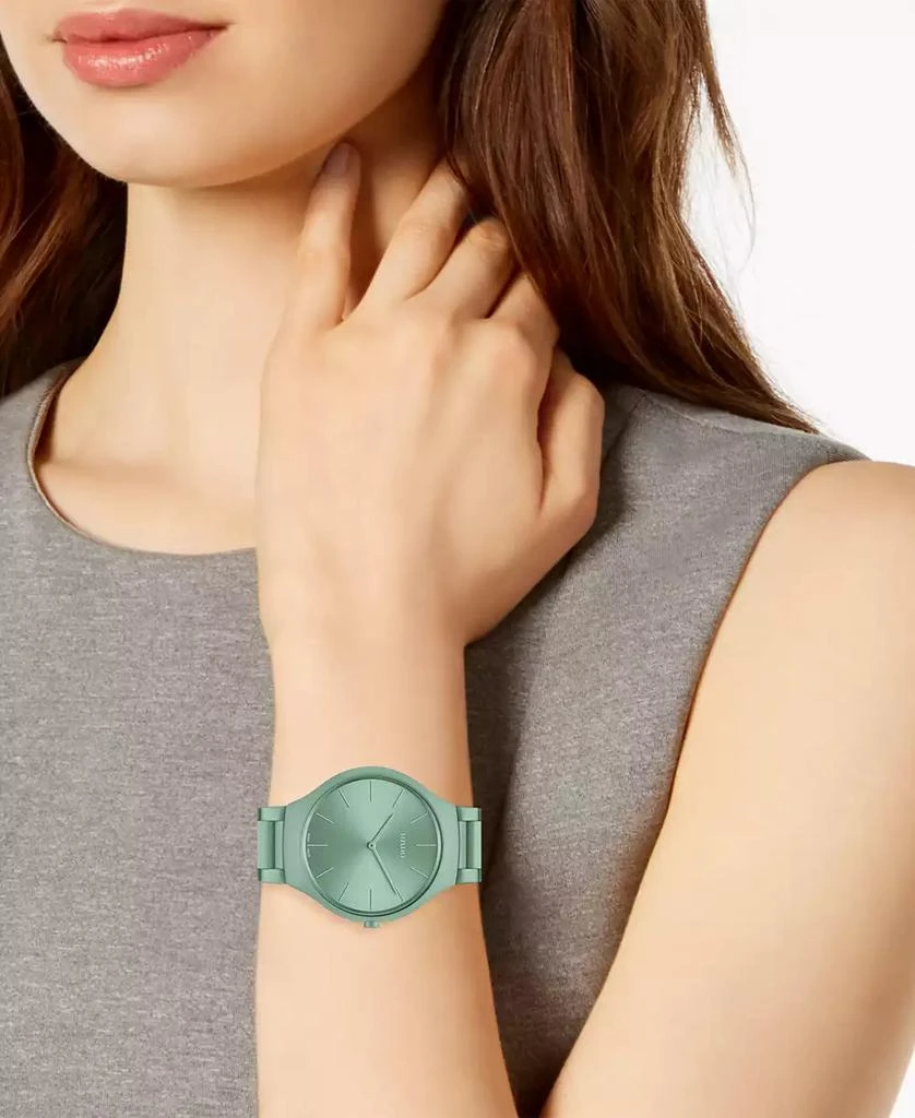 Rado Unisex Swiss True Thinline Les Couleurs Le Corbusier Green High-Tech Ceramic Bracelet Watch 39mm 5