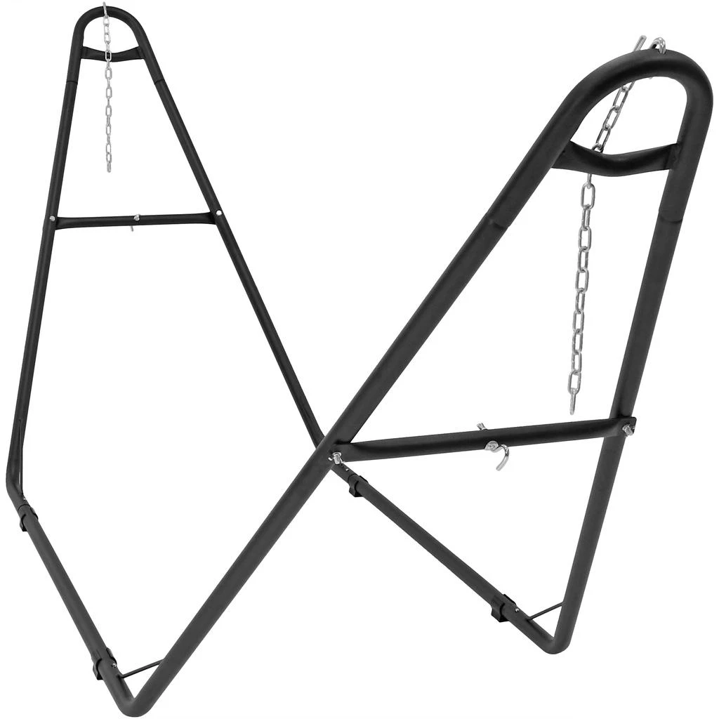 Sunnydaze Large Double Brazilian Hammock with Universal Stand - 450 lb Weight Capacity 4