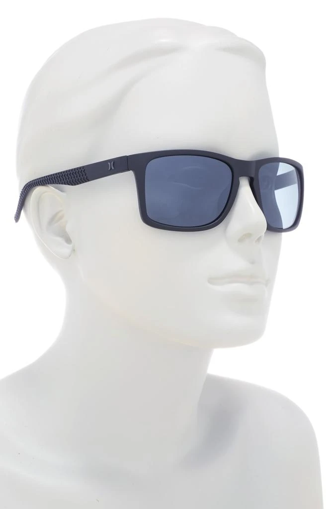 Hurley 56mm Polarized Rectangular Sunglasses 3