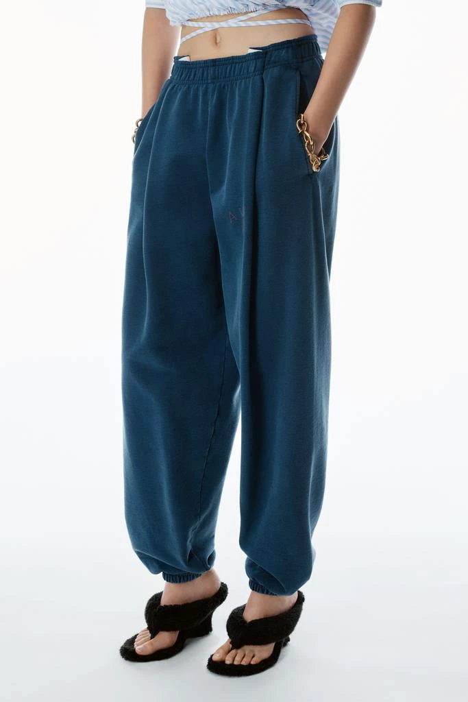 Alexander Wang Logo Waistband Pleated Sweatpants 3