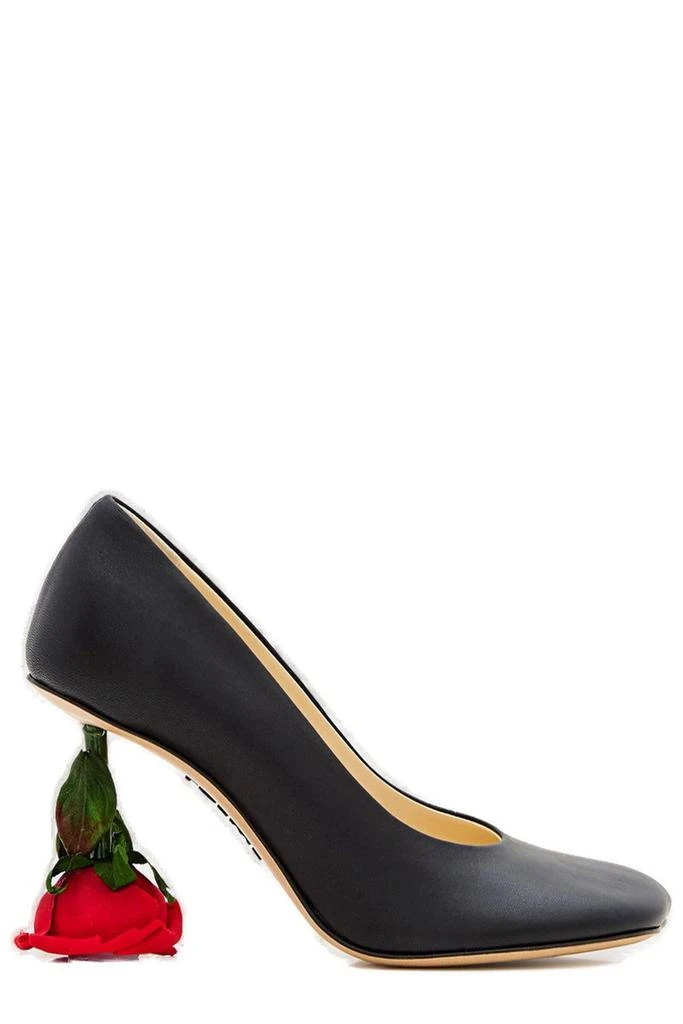 Loewe Loewe Rose Heel Square Toe Pumps 1