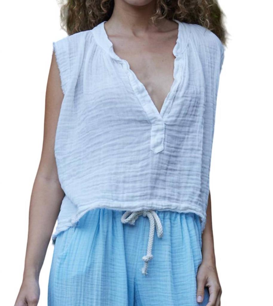 9seed Idyllwild Sleeveless Top In White